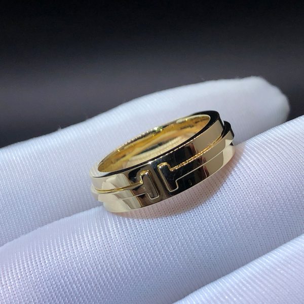 Nhẫn Tiffany & Co Tiffany T Wide vàng hồng 18K