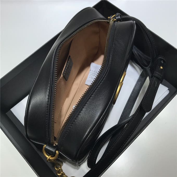 TÚI Gucci GG marmont small matelasse shoulder bag black Top Quality