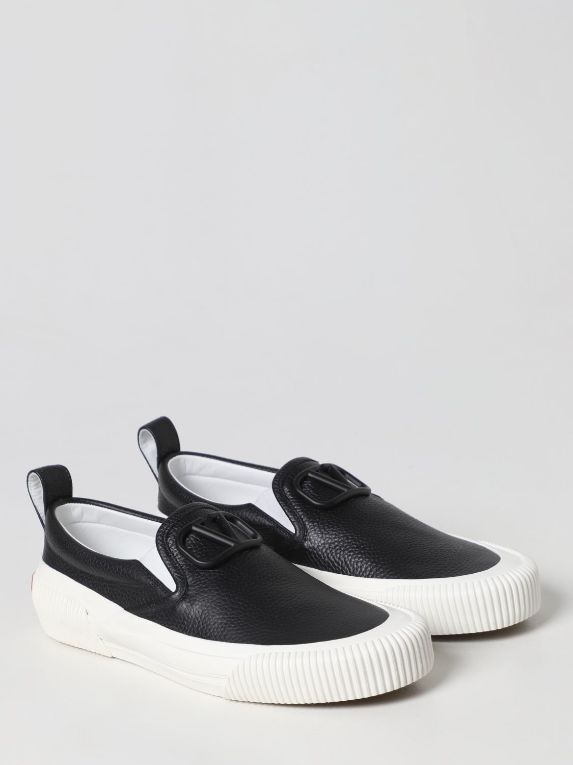 GIÀY VALENTINO GARAVANI V Logo Black Slip-on