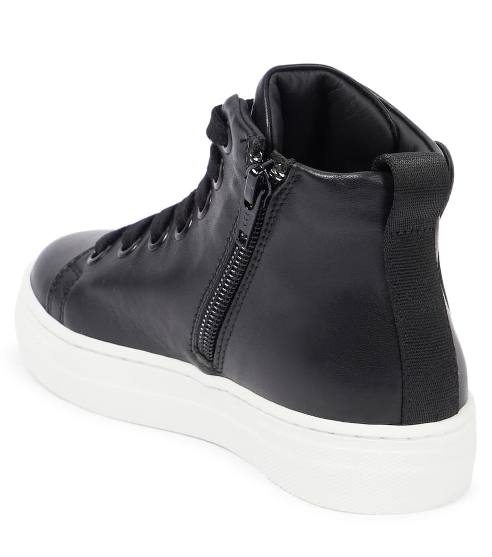 GIÀY MOSCHINO KIDS Leather sneakers