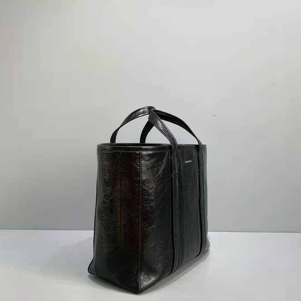 TÚI Balenciaga Women Barbes Medium East-West Shopper Bag in Black