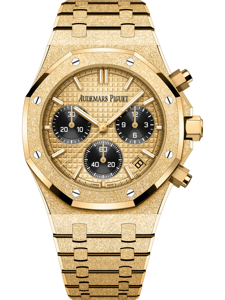 Đồng hồ Ademars Piguet Royal Oak Selfwinding Chronograph Frosted mặt số màu vàng gold