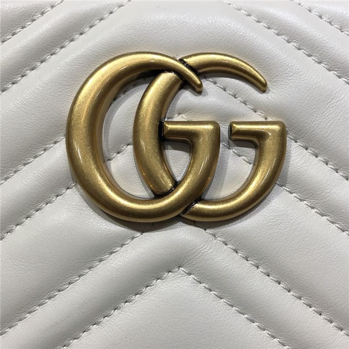 TÚI Gucci GG marmont small matelasse shoulder bag white Top Quality