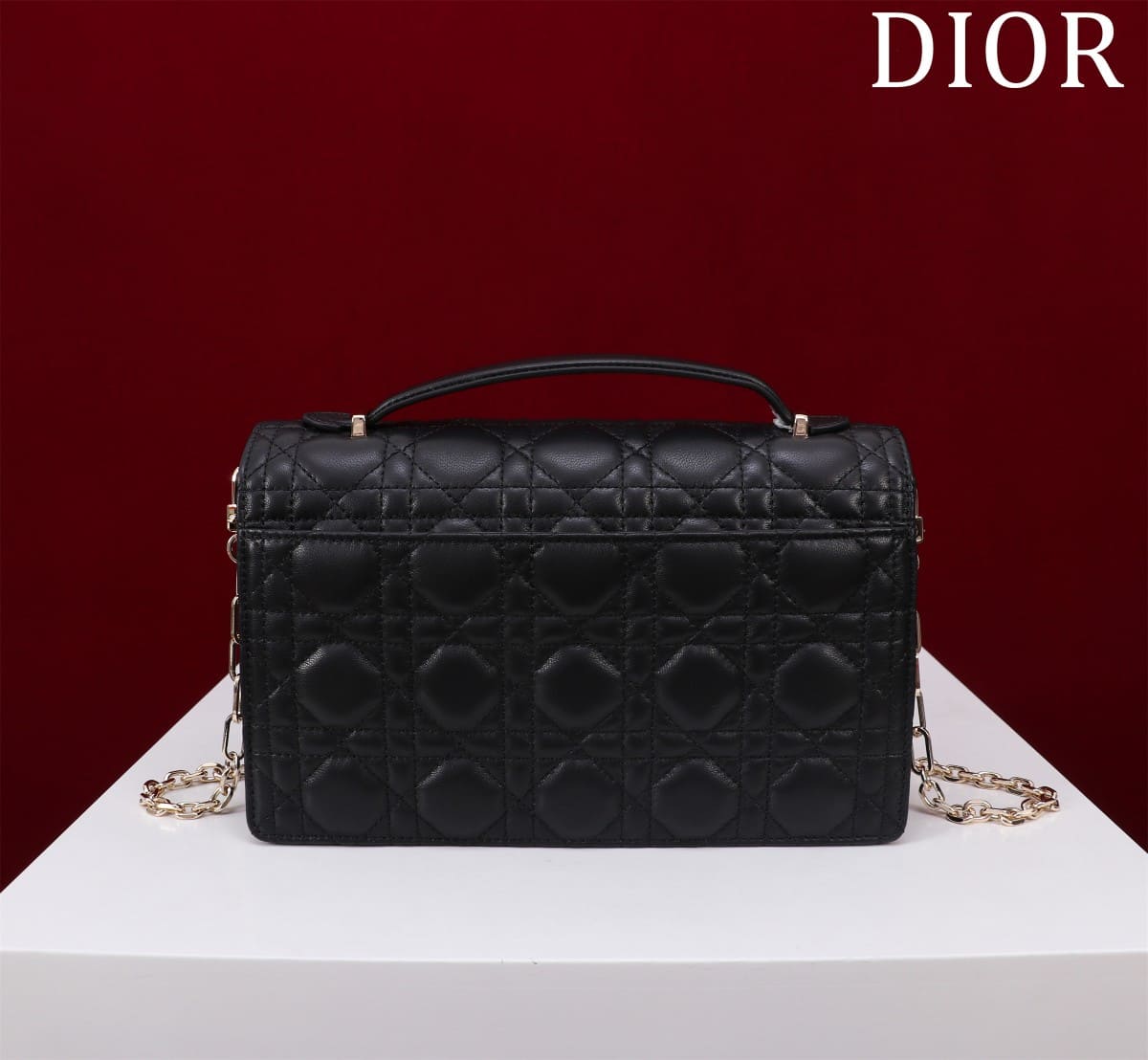 TÚI CHRISTIAN DIOR Mini Miss Dior Bag Black Cannage Lambskin