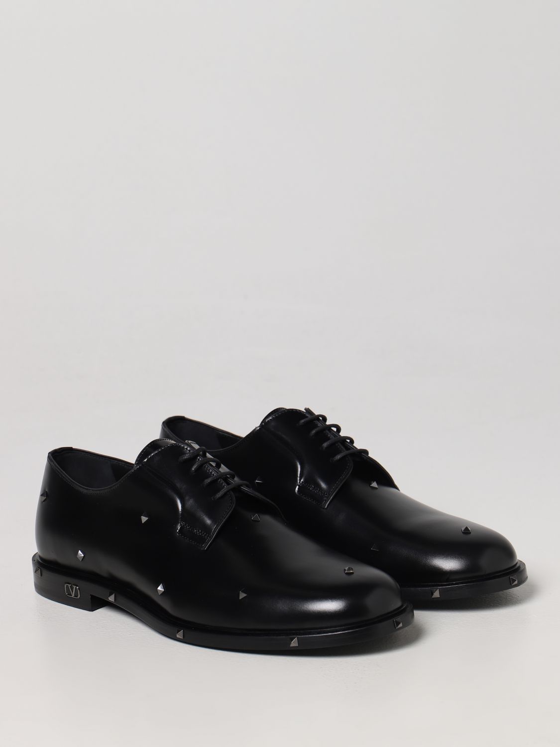 GIÀY VALENTINO GARAVANI Black brogue shoes