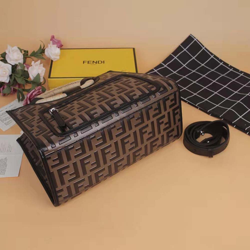 TÚI Fendi Runaway Shopper Multicolor Leather Shopper