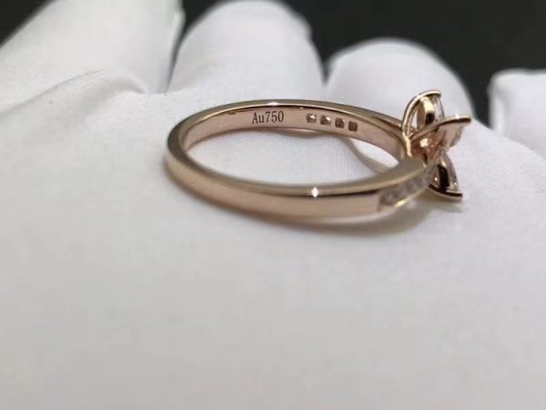 Nhẫn Tiffany & Co Victoria kim cương vàng hồng 18K