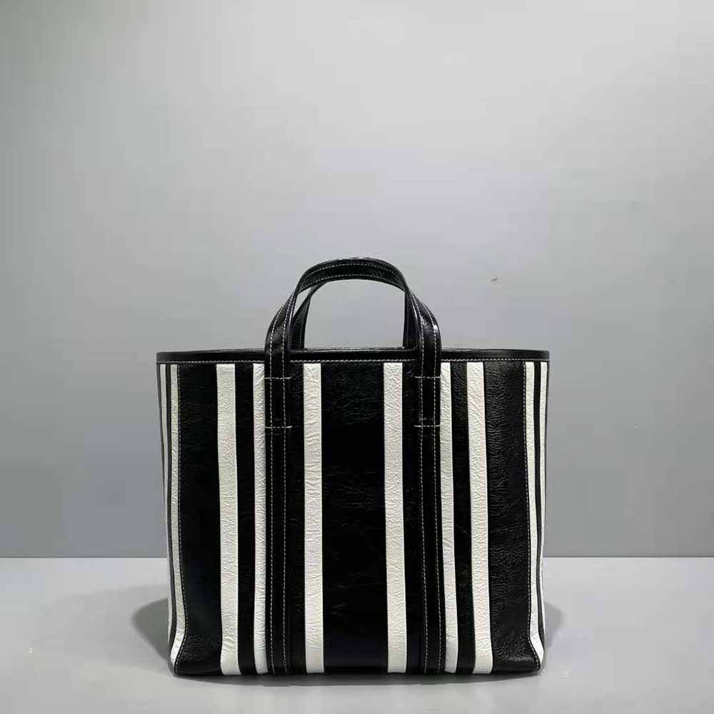 TÚI Balenciaga Women Barbes Medium East-West Shopper Bag-Black