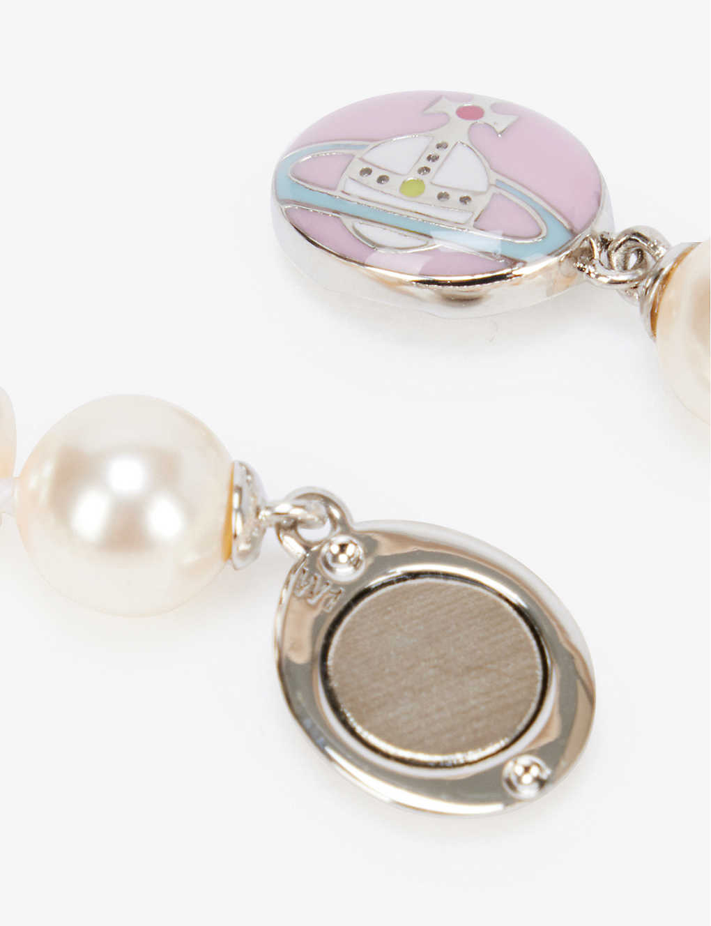 DÂY VIVIENNE WESTWOOD JEWELLERY Loelia brass and faux-pearl bracelet