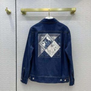 ÁO Dior Women Kenny Scharf Mkii Blouson Raw Blue Technical Cotton Denim