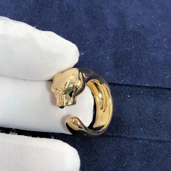 Nhẫn Cartier Panthere de Cartier Tsavorite Garnet Vàng hồng nguyên khối 18K