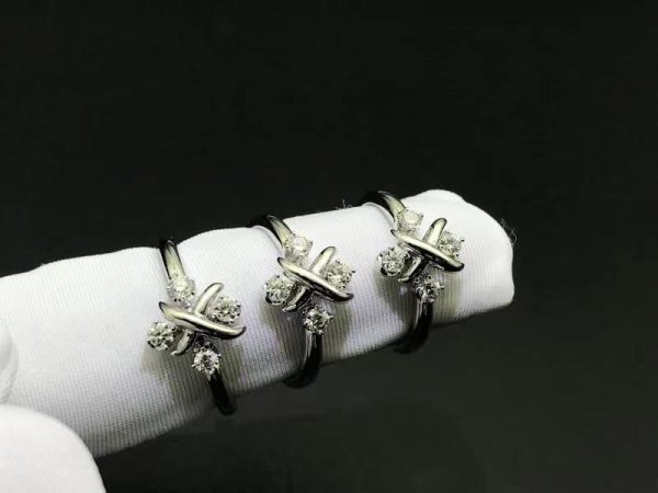 Nhẫn Tiffany & Co Schlumberger Lynn vàng trắng 18K