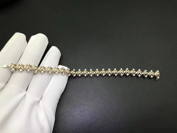 Vòng tay Tiffany & Co Jean Schlumberger Lynn Diamond Vàng hồng 18K