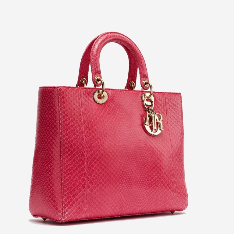 TÚI Dior Lady Large Python Pink da trăn