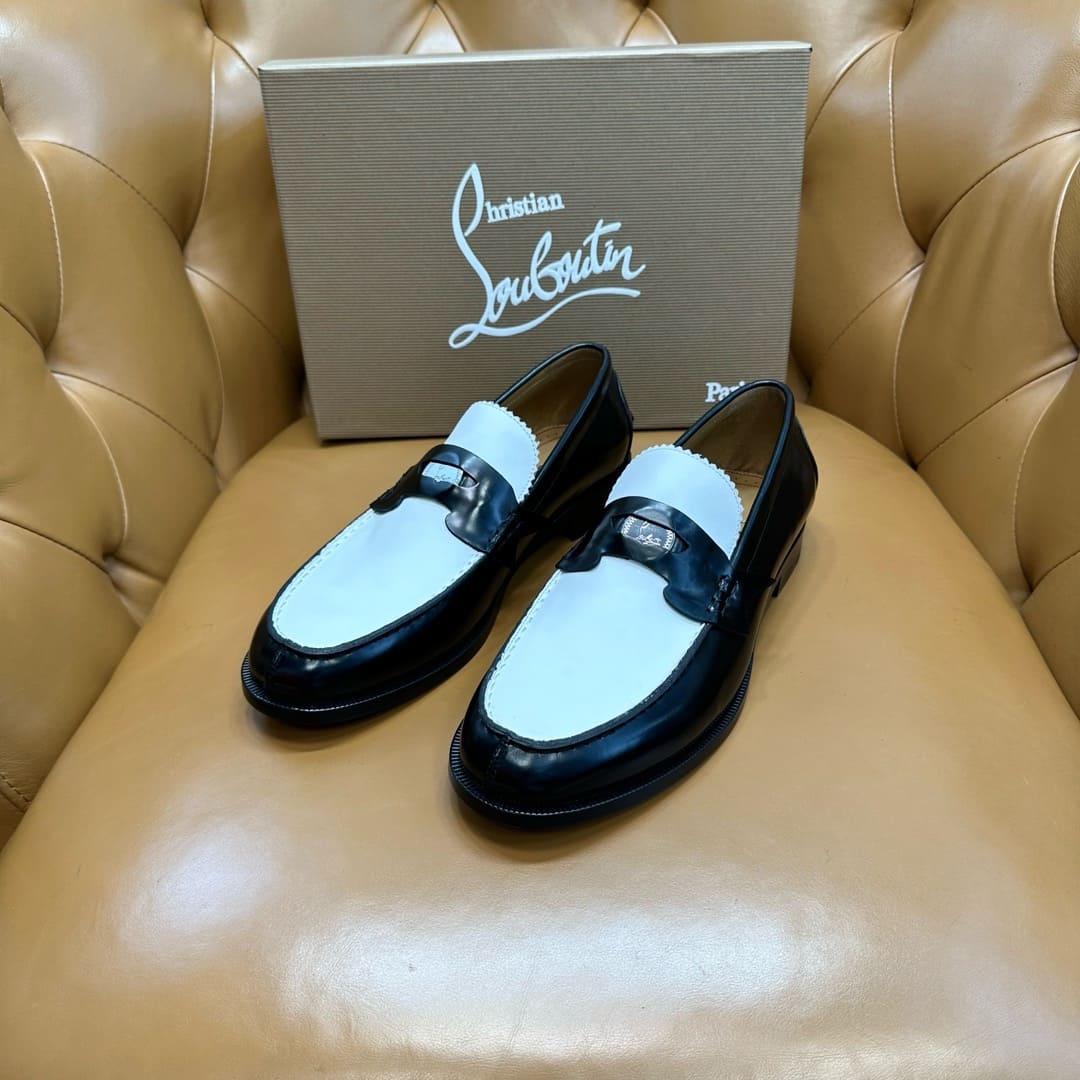 GIÀY CHRISTIAN LOUBOUTIN LOAFER HIGH TOP QUALITY SHOES AAA