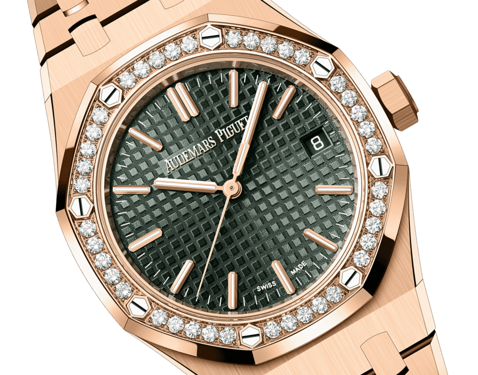 Đồng hồ Ademars Piguet Royal Oak Selfwinding mặt số màu xanh olive