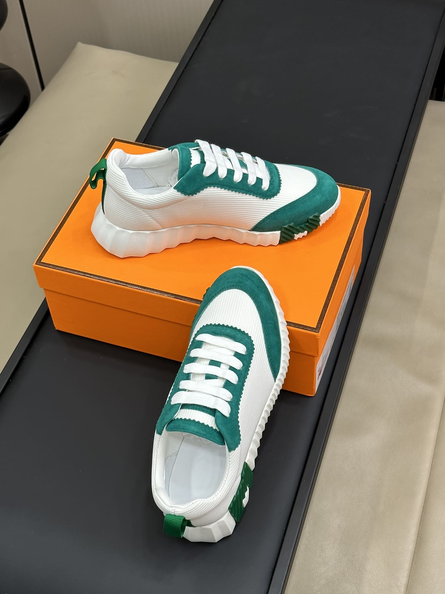GIÀY HERMES BOUNCING SNEAKER LOW SPORTS GREEN
