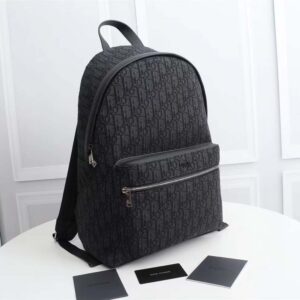 BALO Dior Rider Backpack Black Dior Oblique Jacquard