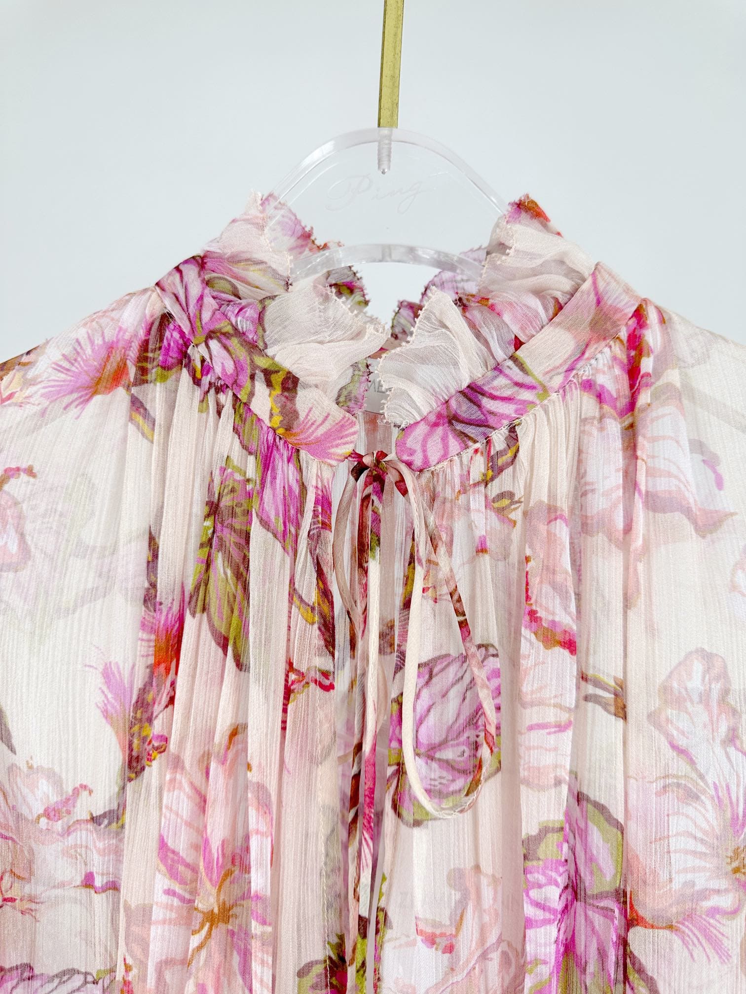 VÁY ZIMMERMANN Vintage Flower Long Sleeve Long Dress High Classy