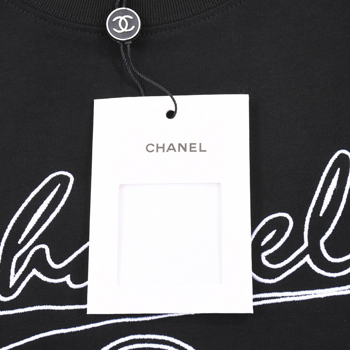 ÁO CHANEL print cotton jersey T-shirt