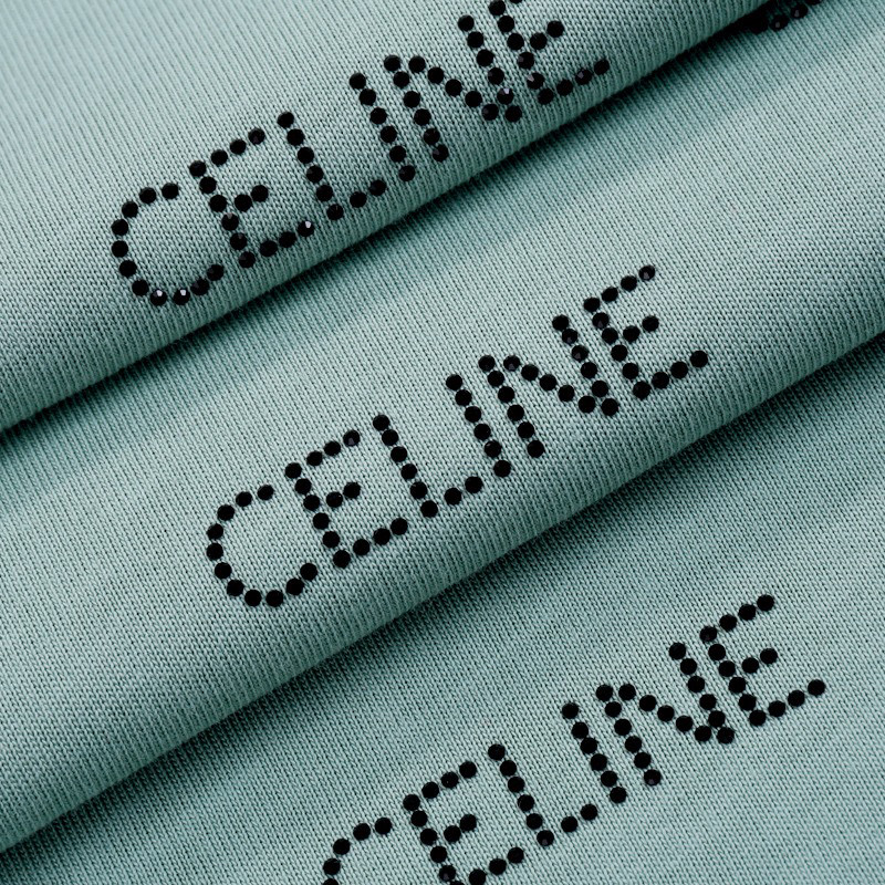 ÁO CELINE PARIS print cotton jersey T-shirt