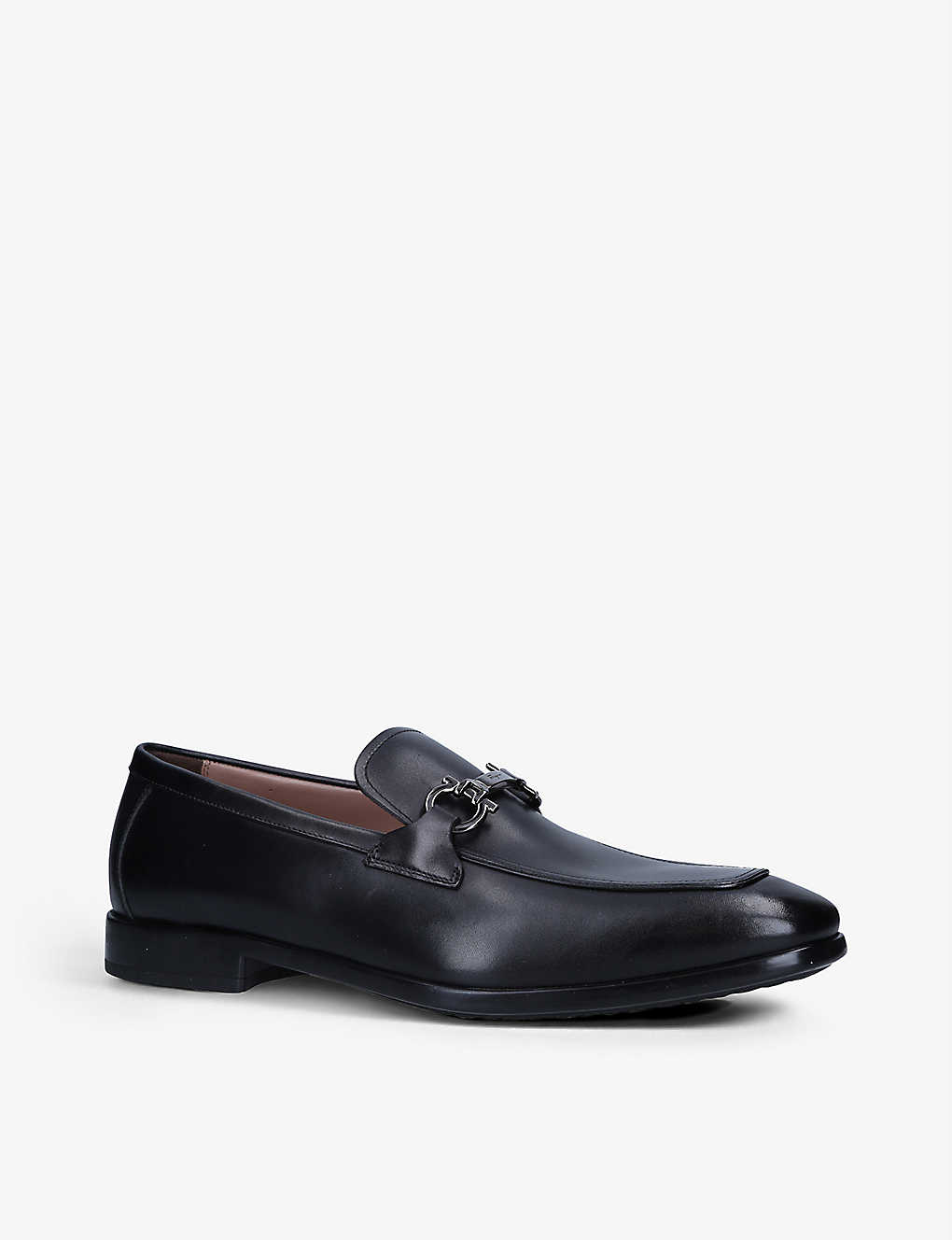 GIÀY SALVATORE FERRAGAMO Gancho logo-bit leather loafers