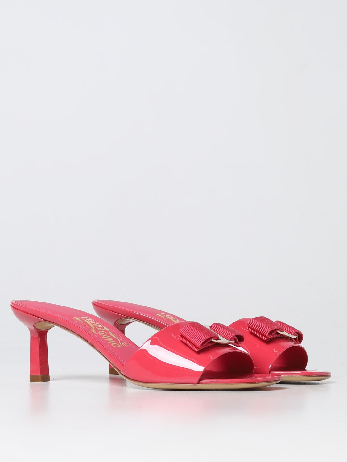 GIÀY SALVATORE FERRAGAMO Pink heeled sandals