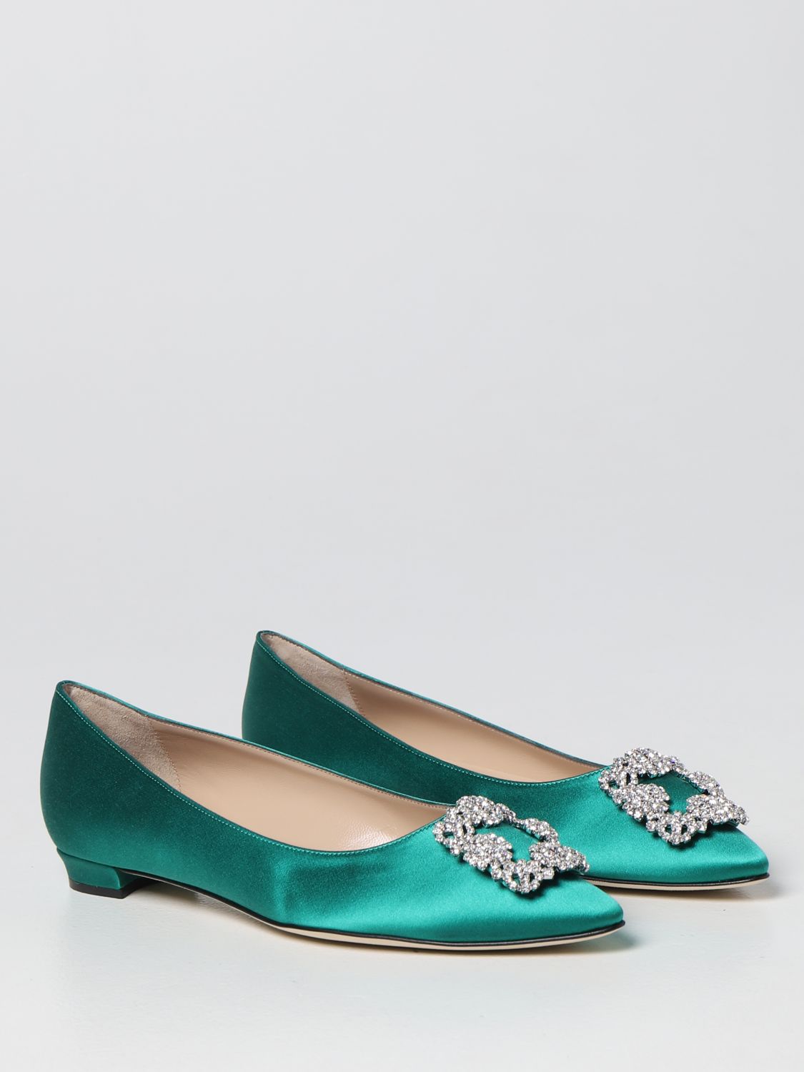 GIÀY MANOLO BLAHNIK Emerald ballet shoes