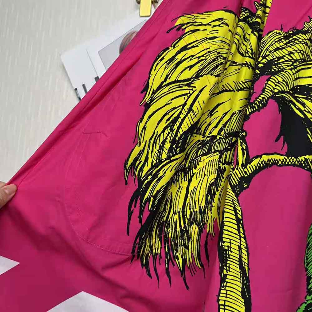 Chân váy Dior Mid-Length Pleated Skirt Pink Cotton Poplin with Multicolor D-Tiger Pop Motif
