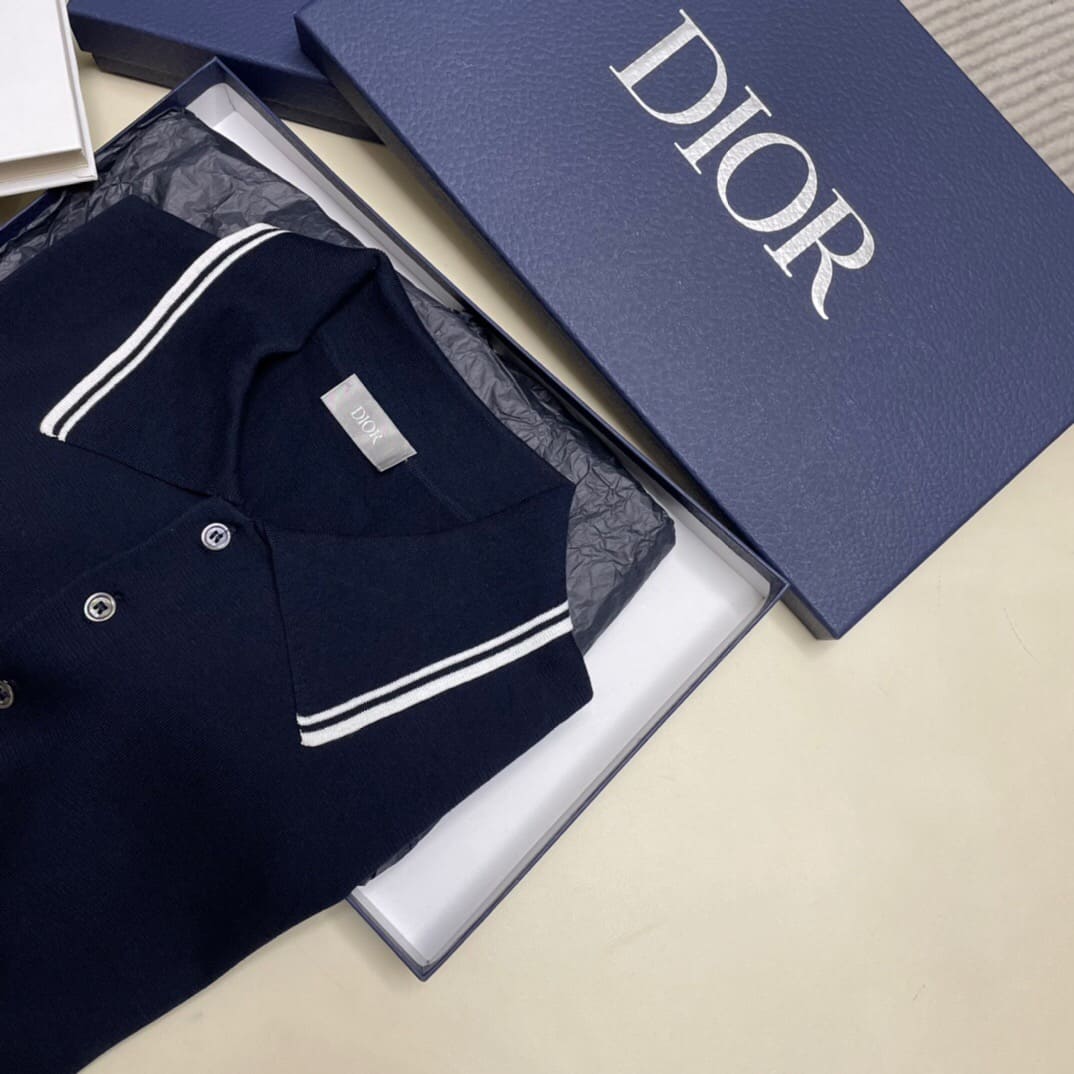 ÁO DIOR POLO SHIRT MÀU XANH UNISEX