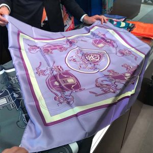 KHĂN Hermes Women Ex-Libris Scarf 90-Purple