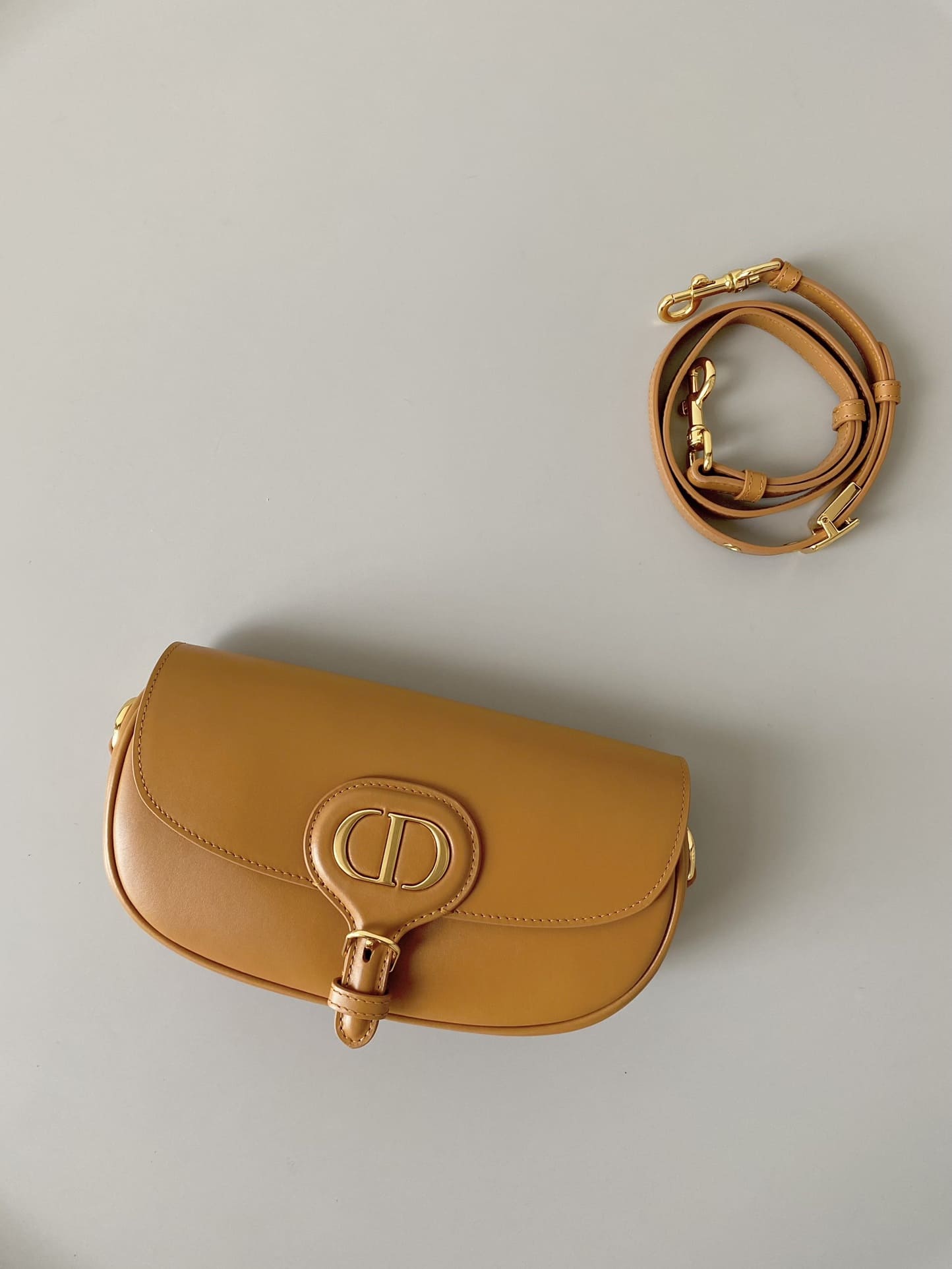 TÚI Dior Women Bobby East-West Bag Box Calfskin-Orange Top Quality