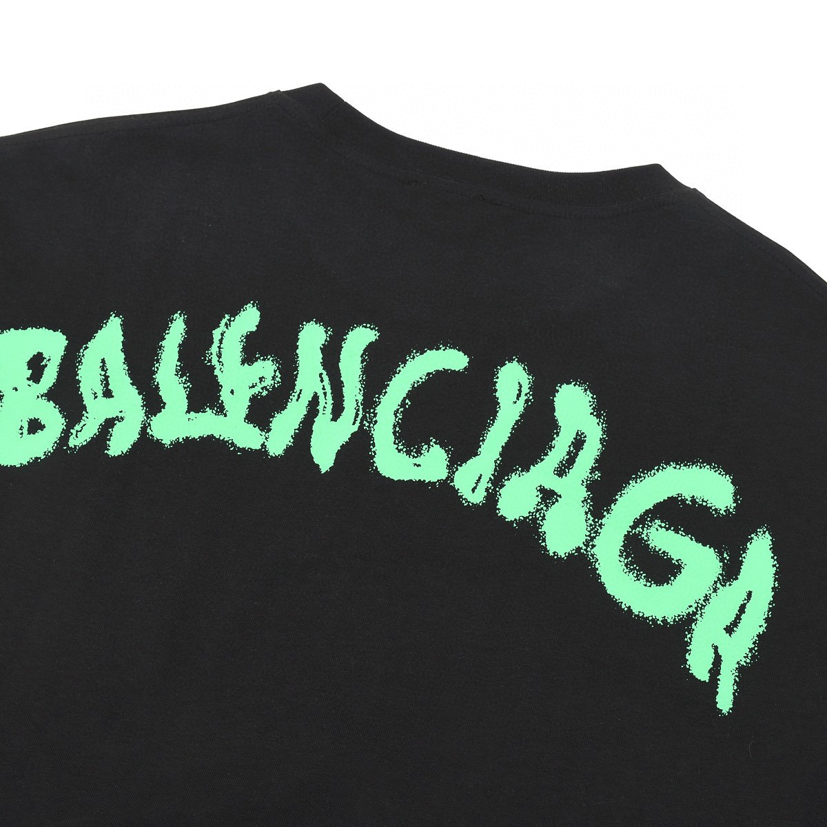 ÁO BALENCIAGA print cotton jersey T-shirt