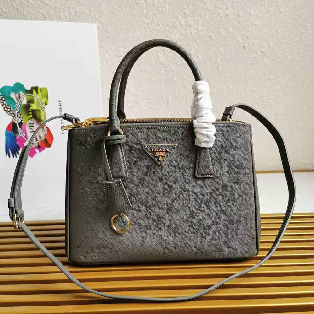 TÚI Prada Saffiano Leather Prada Galleria Bag-Grey