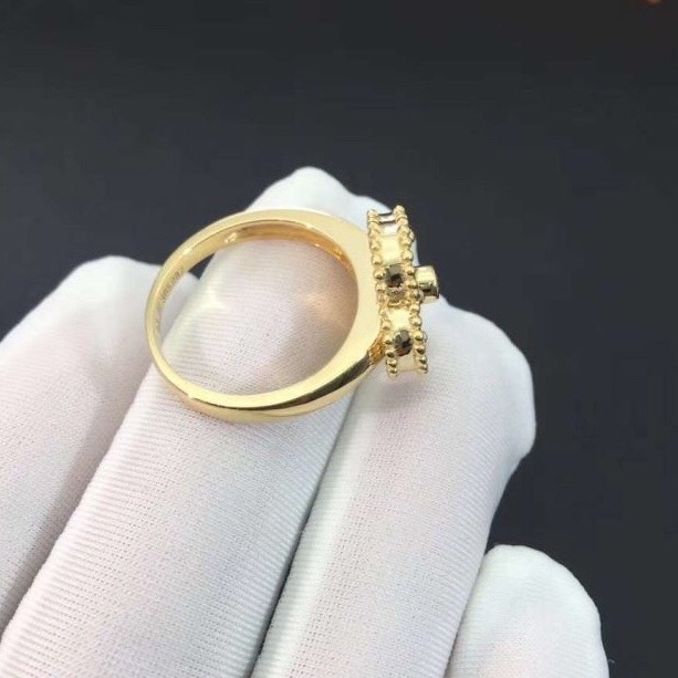 NHẪN VAN CLEEF & ARPELS ALHAMBRA M.O.P GOLD 18K YELLOW GOLD