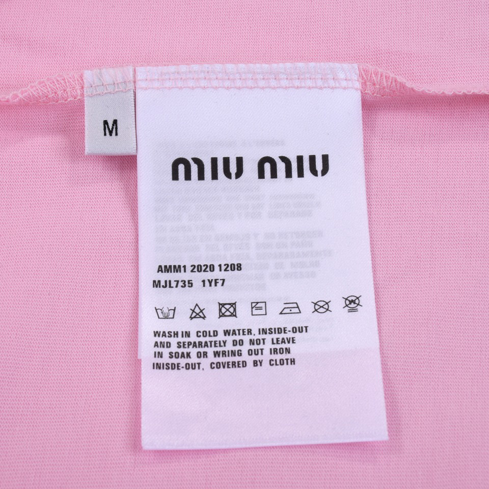 ÁO MIU MIU T SHIRT PINK