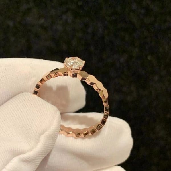 Nhẫn Chaumet Bee My Love Solitaire Nhẫn đính hôn kim cương 0,3ct vàng hồng 18K
