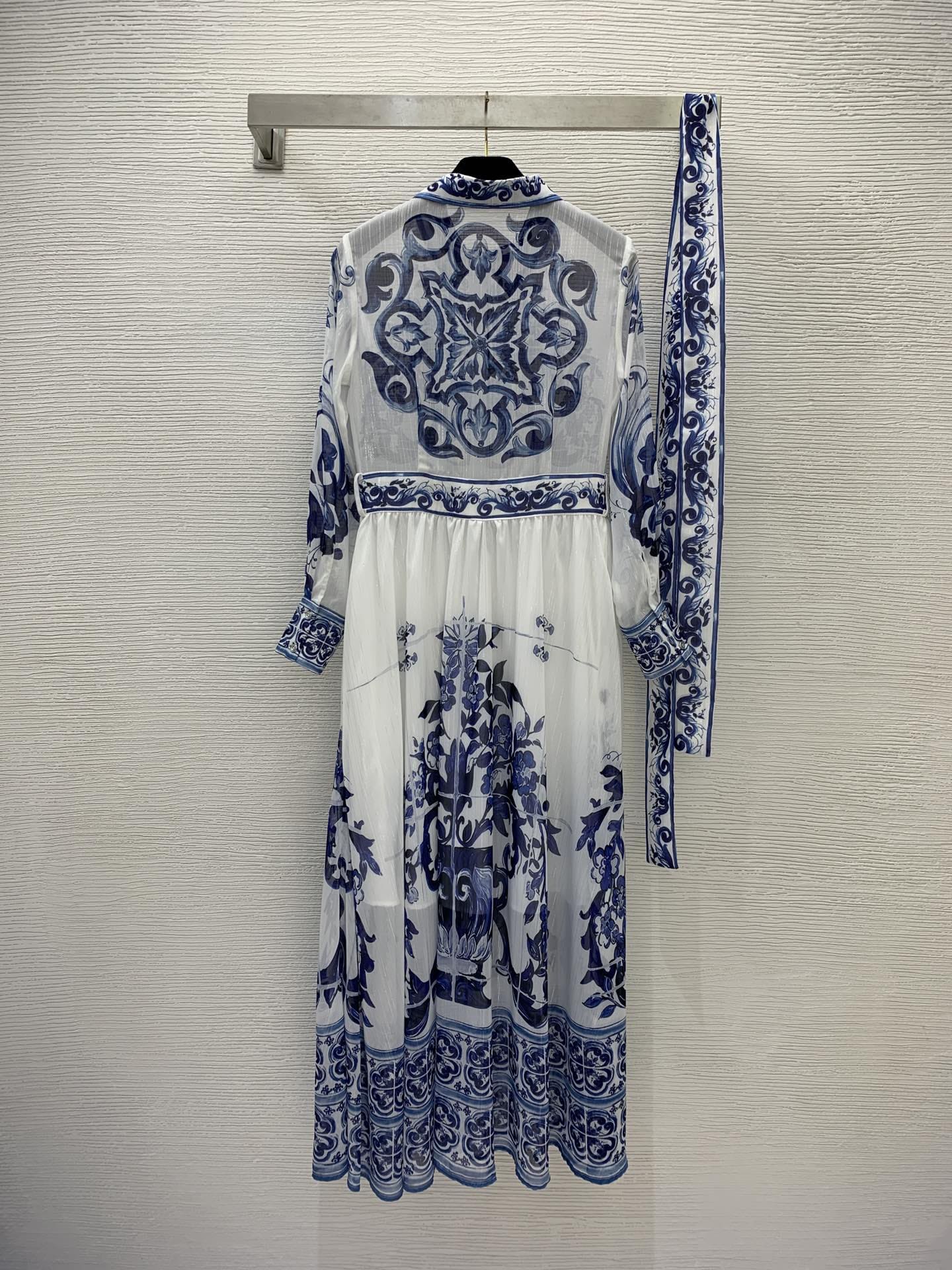 VÁY DOLCE & GABBANA Mediterranean Party Long Dress High Classy
