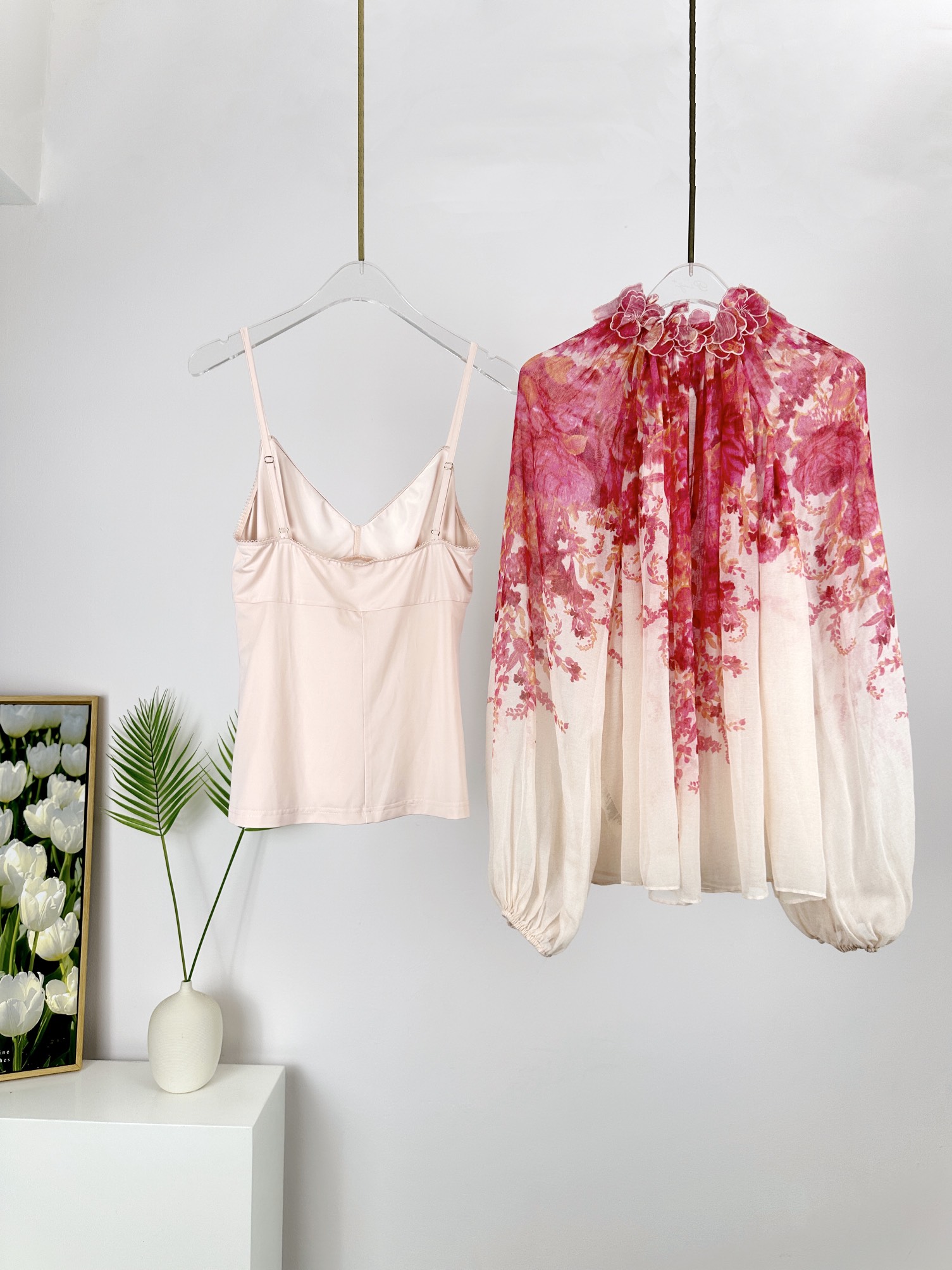 ÁO ZIMMERMANN Red Flower Vintage Dress