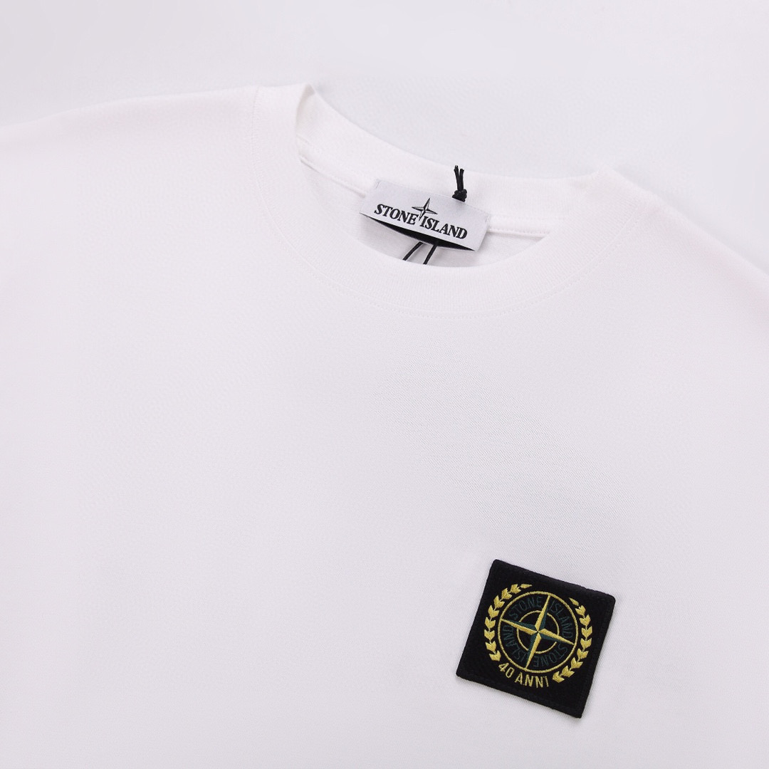 ÁO STONE ISLAND print cotton jersey T-shirt