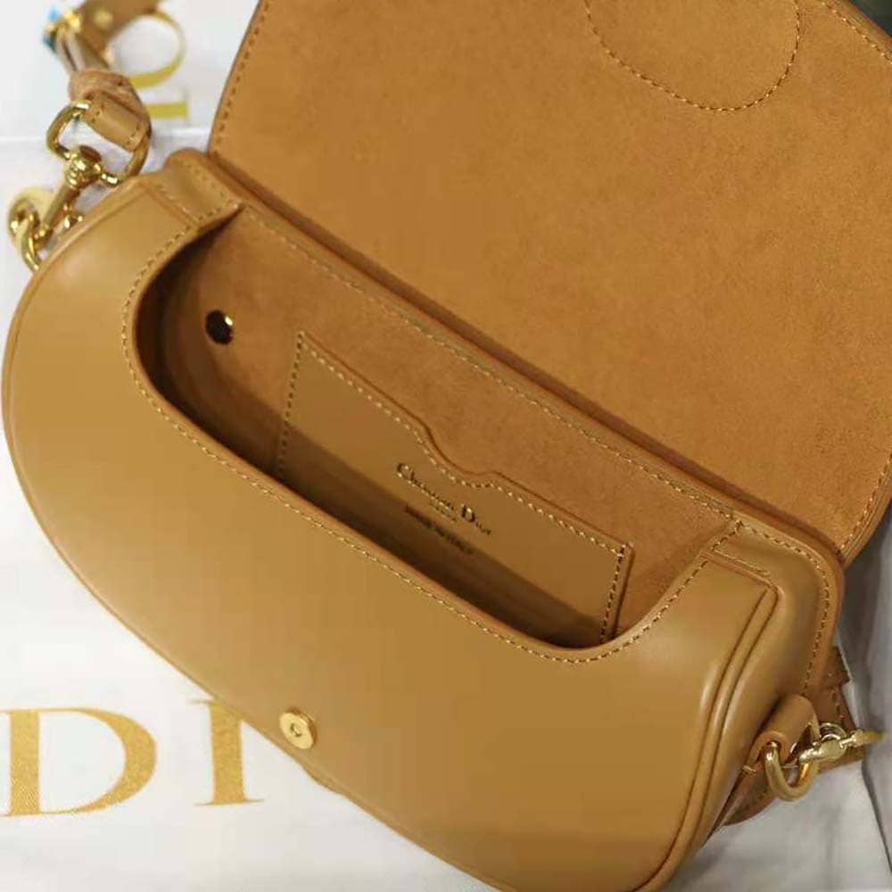 TÚI Dior Women Bobby East-West Bag Box Calfskin-Brown Top Quality