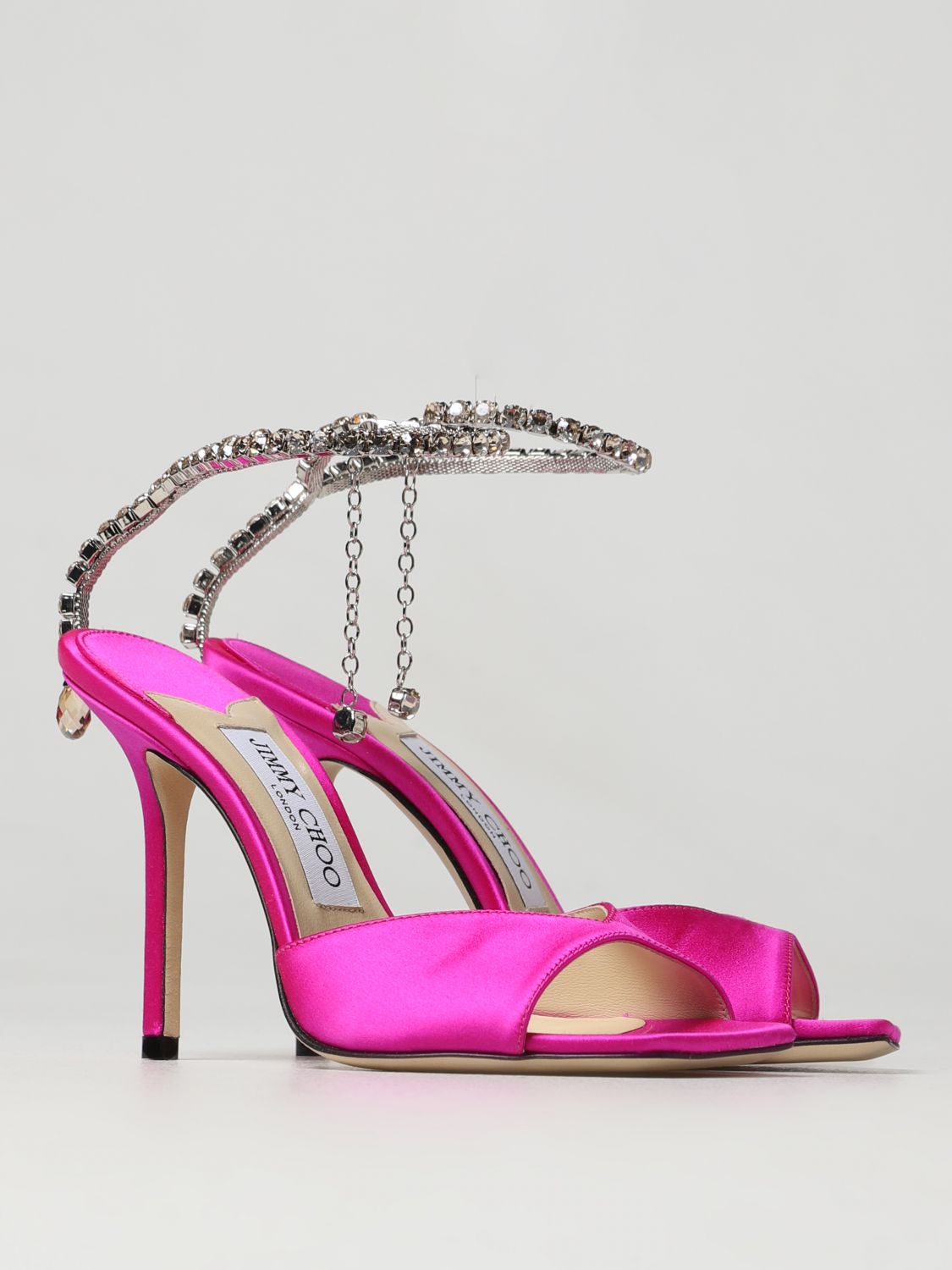 GIÀY JIMMY CHOO Fuchsia heeled high shoes