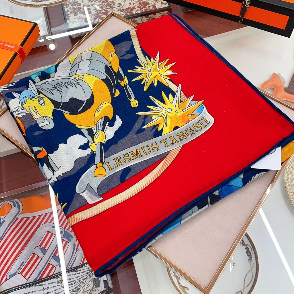 KHĂN HERMES cashmere scarf