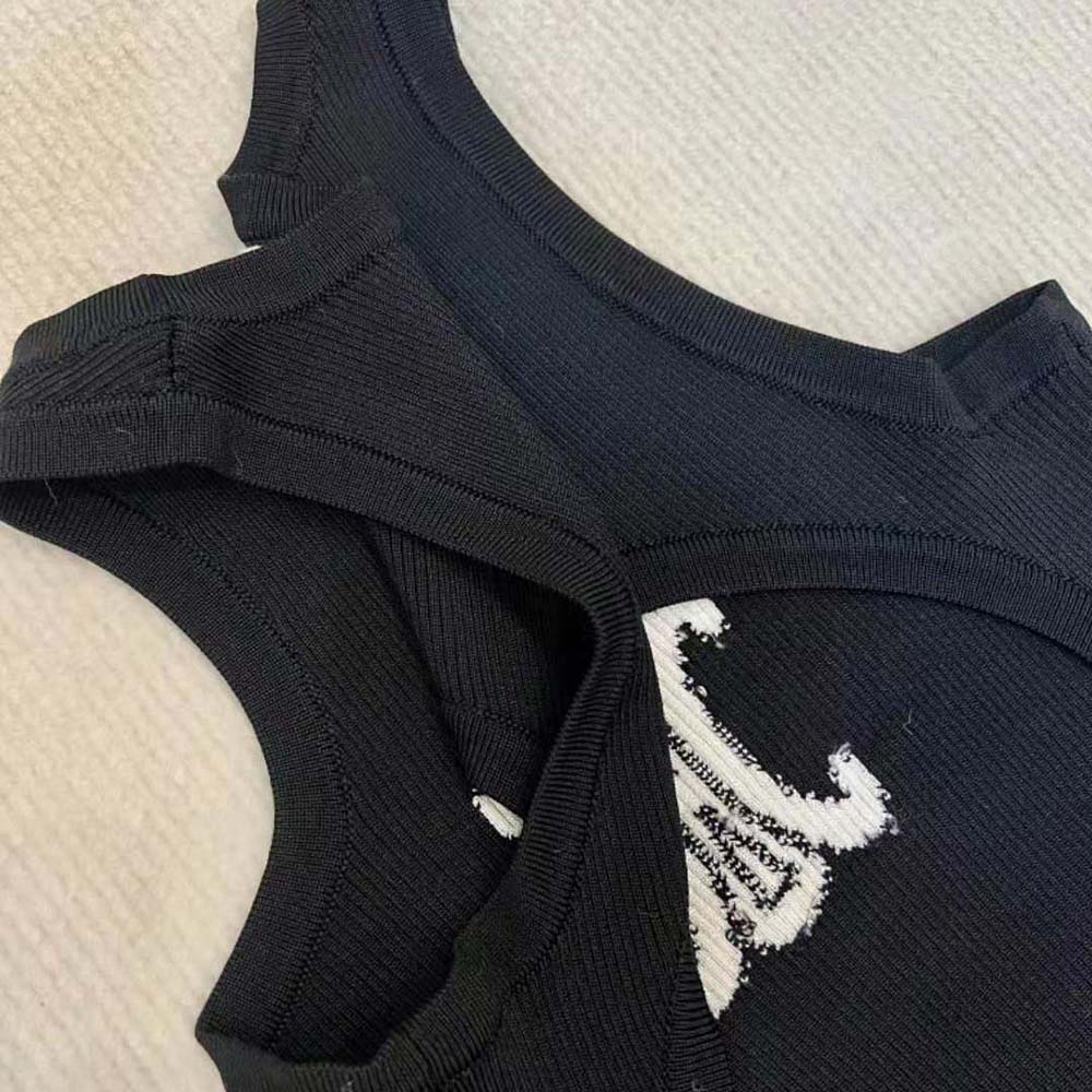 Váy Celine Silk Athletic Dress with Underwire-Black
