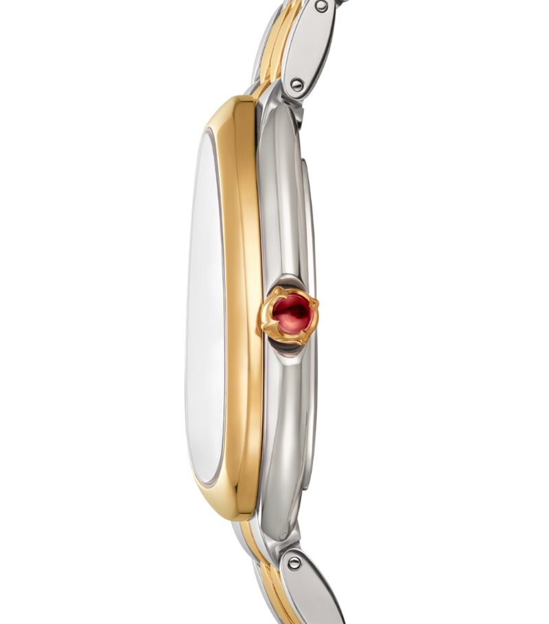 Đồng hồ BVLGARI  Yellow Gold and Stainless Steel Serpenti Seduttori 33mm mặt số màu trắng