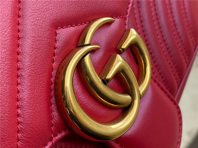 TÚI Gucci Marmont small matelasse shoulder bag red ferrari Top Quality
