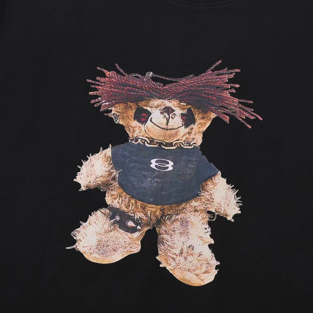 ÁO BALENCIAGA print cotton jersey T-shirt