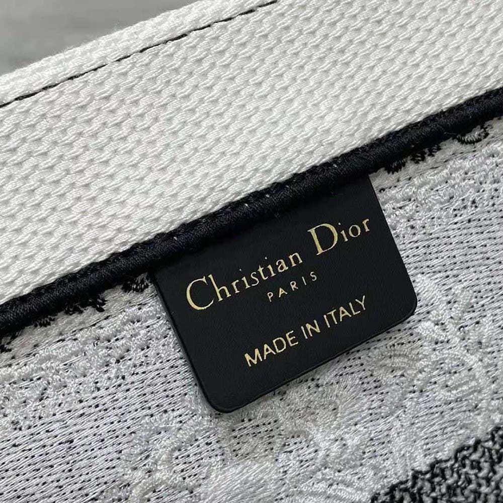 TÚI Dior Women Large Dior Book Tote Beige Multicolor Butterfly Bandana Embroidery