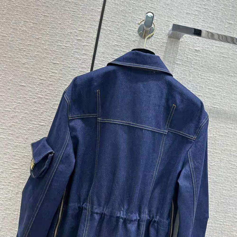 ÁO Fendi Women Blue Denim Jacket