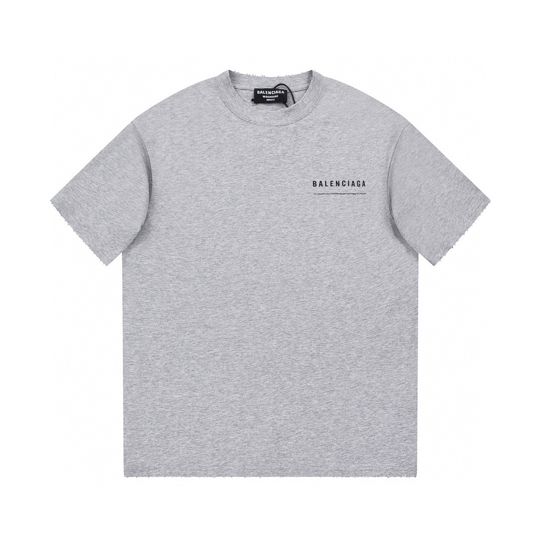 ÁO BALENCIAGA print cotton jersey T-shirt